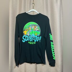 Scooby-Doo Men’s Small Black Long Sleeve Graphic Shirt EUC